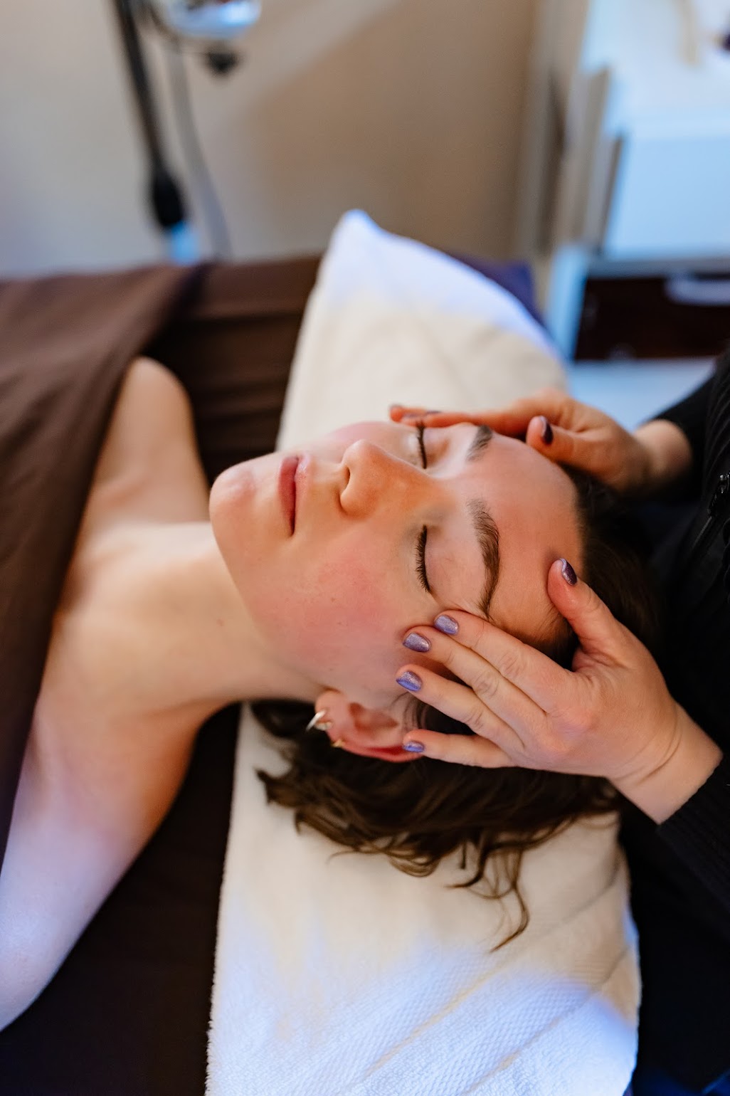 Peaceful spa interior with natural elements